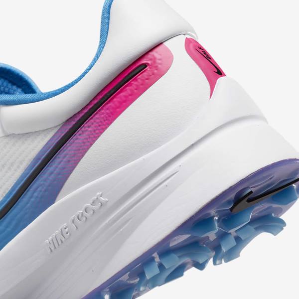 Nike Air Zoom Infinity Tour NEXT% Muške Cipele za golf Bijele Plave Roze Crne | NK572AIC