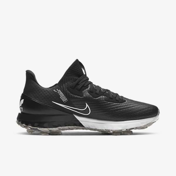 Nike Air Zoom Infinity Tour Ženske Cipele za golf Crne Bijele | NK421NPM