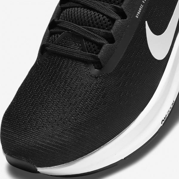 Nike Air Zoom Structure 24 Road Ženske Tenisice Za Trčanje Crne Bijele | NK293XGQ