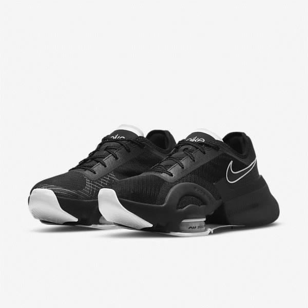 Nike Air Zoom SuperRep 3 HIIT Class Ženske Tenisice Za Trening Crne Tamno Sive Bijele | NK937HTX