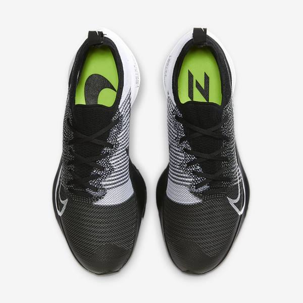 Nike Air Zoom Tempo NEXT% Road Muške Tenisice Za Trčanje Crne Bijele | NK781MHB