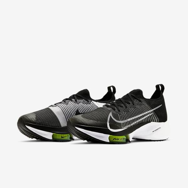 Nike Air Zoom Tempo NEXT% Road Muške Tenisice Za Trčanje Crne Bijele | NK781MHB