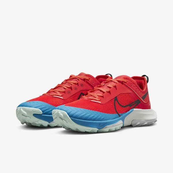 Nike Air Zoom Terra Kiger 8 Trail Muške Tenisice Za Trčanje Crvene Narančaste Plave Crne | NK127FAN