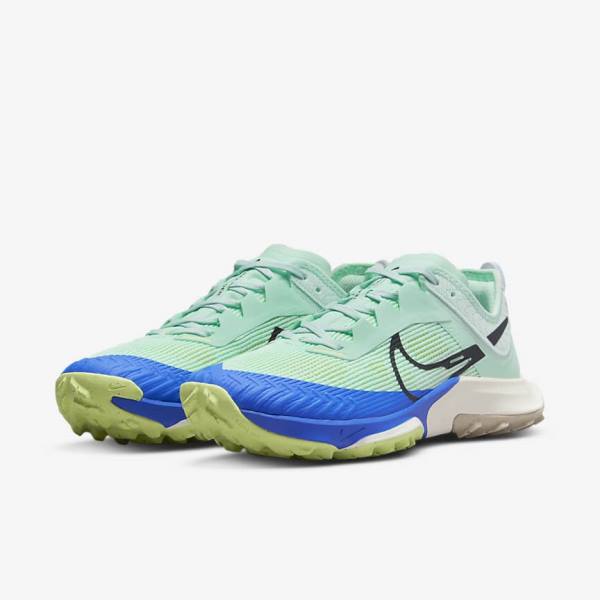 Nike Air Zoom Terra Kiger 8 Trail Ženske Tenisice Za Trčanje Menta Sive Plave | NK097KGM