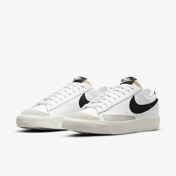 Nike Blazer Low 77 Ženske Tenisice Bijele Crne | NK461JUZ