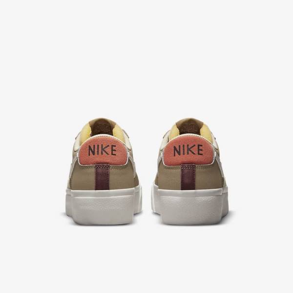 Nike Blazer Low Platform SP Ženske Tenisice Kaki Boja Svijetlo Bež | NK968HZC