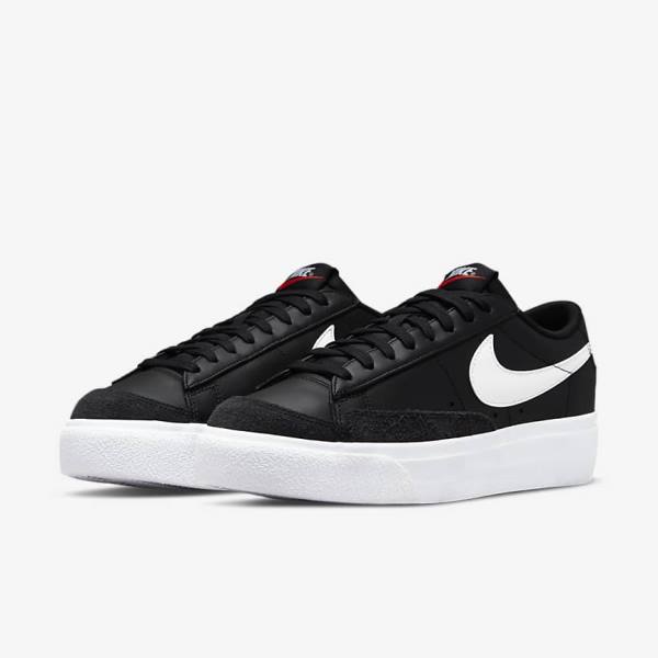 Nike Blazer Low Platform Ženske Tenisice Crne | NK231ZJH