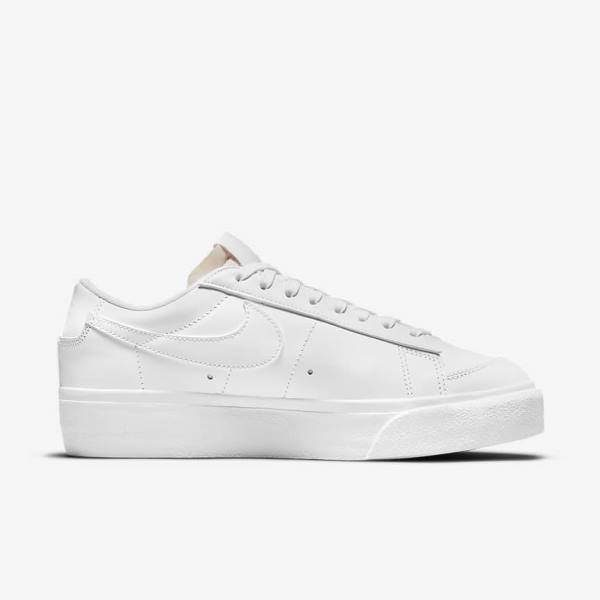 Nike Blazer Low Platform Ženske Tenisice Bijele | NK679ZUS