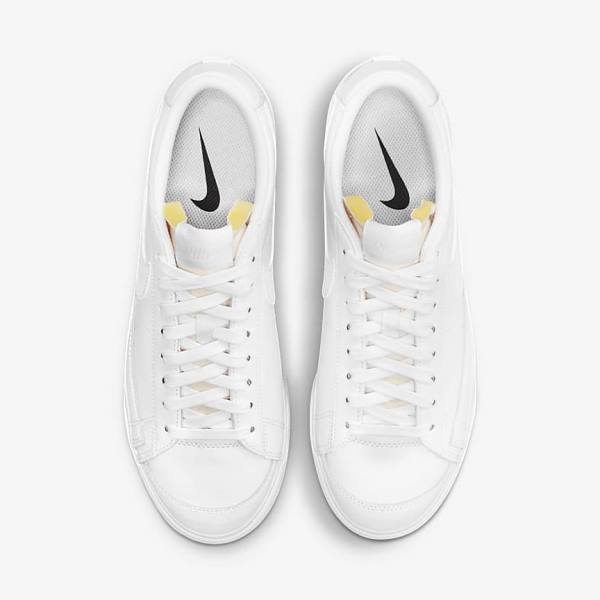 Nike Blazer Low Platform Ženske Tenisice Bijele | NK679ZUS