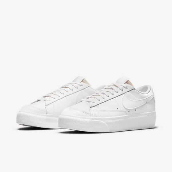 Nike Blazer Low Platform Ženske Tenisice Bijele | NK679ZUS