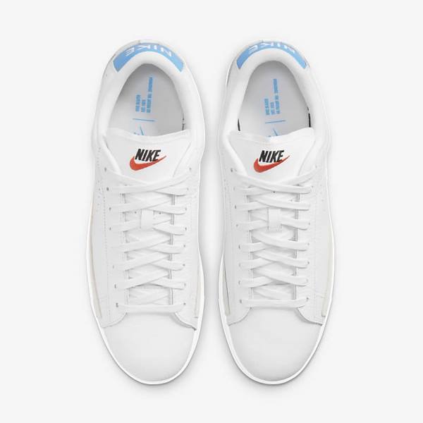 Nike Blazer Low X Muške Tenisice Bijele Svijetlo Plave Bijele | NK687MDK