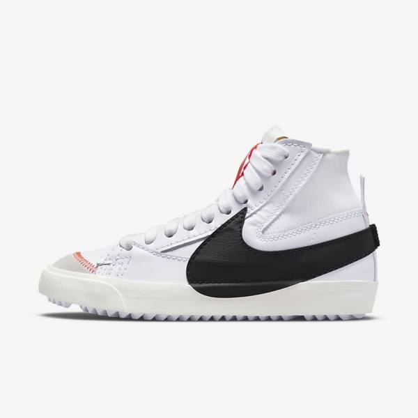 Nike Blazer Mid 77 Jumbo Ženske Tenisice Bijele Crne | NK132UEL