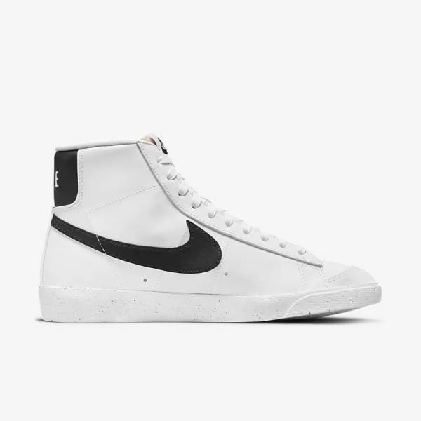 Nike Blazer Mid 77 Next Nature Ženske Tenisice Bijele Crne | NK768DSF