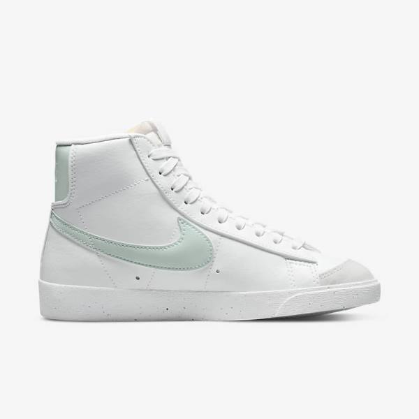 Nike Blazer Mid 77 Next Nature Ženske Tenisice Bijele Zelene | NK819PAD