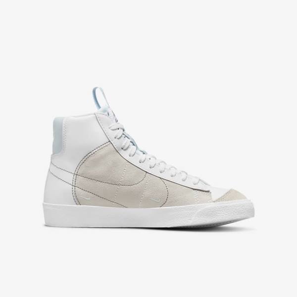 Nike Blazer Mid 77 SE Dance Older Dječje Tenisice Bijele Plave Sive | NK485JHU