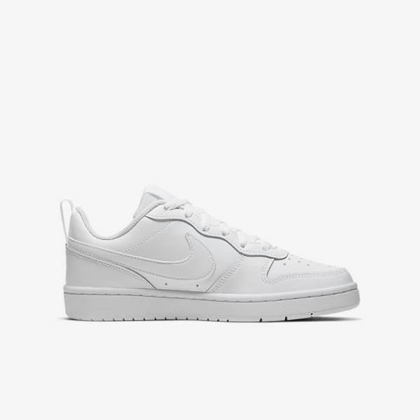 Nike Court Borough Low 2 Older Dječje Tenisice Bijele | NK857ZPN