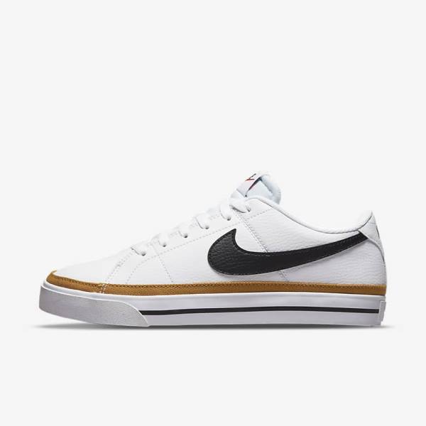 Nike Court Legacy Next Nature Ženske Tenisice Bijele Narančaste Crne | NK851FRE