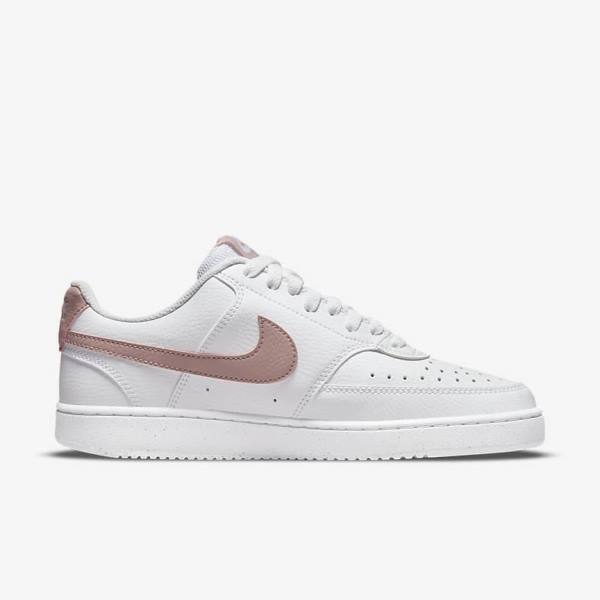 Nike Court Vision Low Next Nature Ženske Tenisice Bijele Roze | NK839MVO