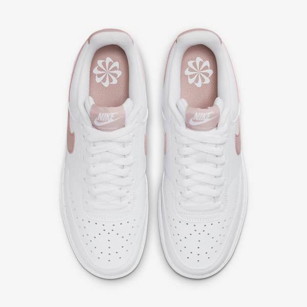 Nike Court Vision Low Next Nature Ženske Tenisice Bijele Roze | NK839MVO