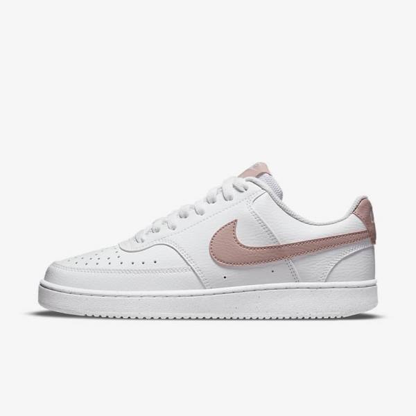 Nike Court Vision Low Next Nature Ženske Tenisice Bijele Roze | NK839MVO