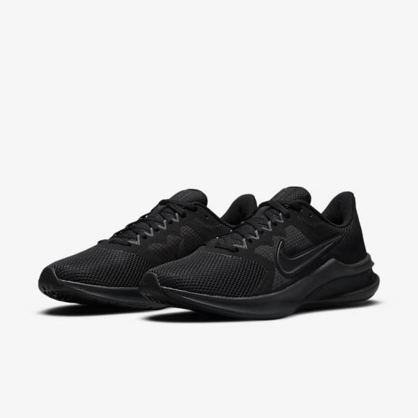 Nike Downshifter 11 Road Ženske Tenisice Za Trčanje Crne Sive Tamno Sive | NK374LGO