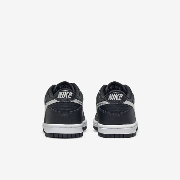 Nike Dunk Low Older Dječje Tenisice Crne Sive Bijele | NK810LVA