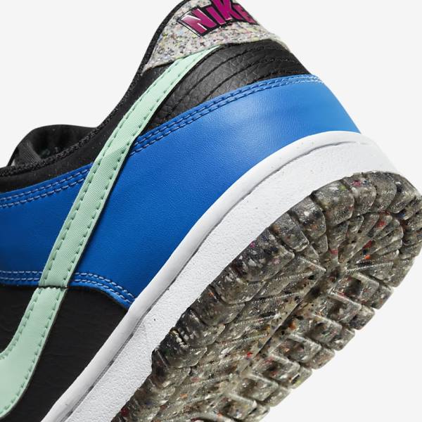 Nike Dunk Low SE Older Dječje Tenisice Crne Svijetlo Plave Roze Menta | NK731EIR