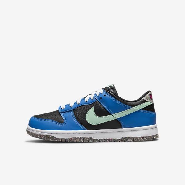 Nike Dunk Low SE Older Dječje Tenisice Crne Svijetlo Plave Roze Menta | NK731EIR