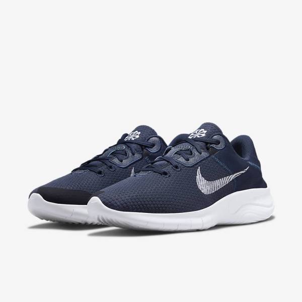 Nike Flex Experience Run 11 Next Nature Road Muške Tenisice Za Trčanje Tamnoplave Tamno Obsidijanske Bijele | NK903KSH