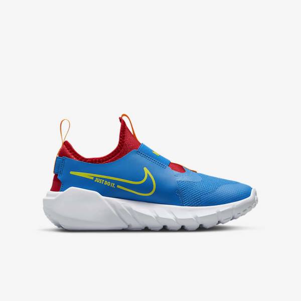 Nike Flex Runner 2 Older Road Dječje Tenisice Za Trčanje Plave Crvene Zlatne Zelene | NK158QPW