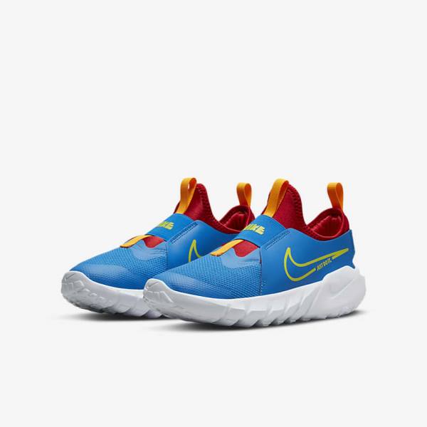 Nike Flex Runner 2 Older Road Dječje Tenisice Za Trčanje Plave Crvene Zlatne Zelene | NK158QPW