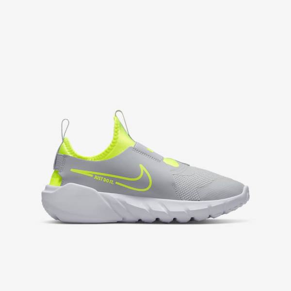 Nike Flex Runner 2 Older Road Dječje Tenisice Za Trčanje Sive Plave | NK362URZ