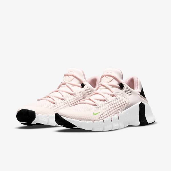 Nike Free Metcon 4 Ženske Tenisice Za Trening Svijetlo Roze Bijele Crne Zelene | NK927CHE