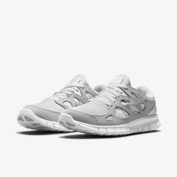 Nike Free Run 2 Muške Tenisice Sive Bijele Platine | NK317BXM