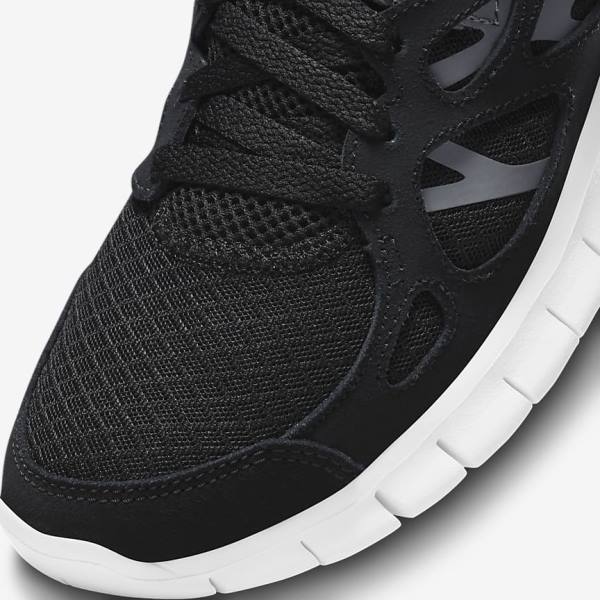 Nike Free Run 2 Ženske Tenisice Crne Tamno Sive Bijele | NK597WPC