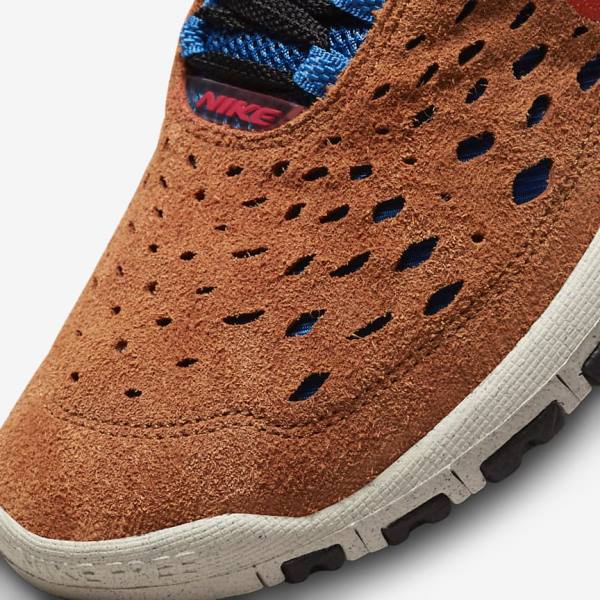 Nike Free Run Trail Muške Tenisice Plave Svijetlo Krem Crvene | NK281MXW