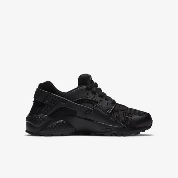 Nike Huarache Run Older Dječje Tenisice Crne | NK421RCT