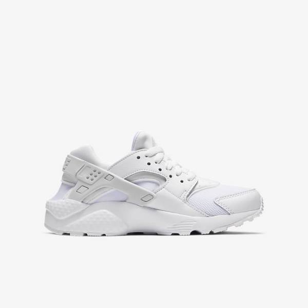 Nike Huarache Run Older Dječje Tenisice Bijele Platine Bijele | NK452VFK