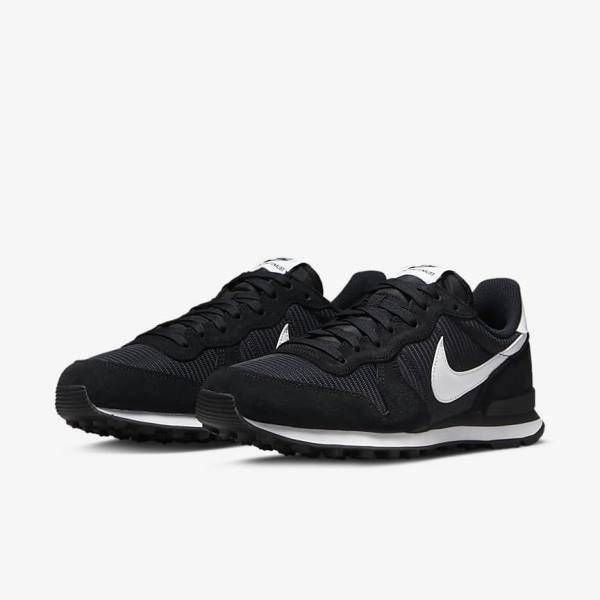 Nike Internationalist Ženske Tenisice Crne Tamno Sive Bijele | NK385TOF