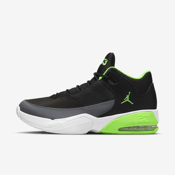 Nike Jordan Max Aura 3 Muške Jordan Tenisice Crne Sive Bijele Zelene | NK098NJZ