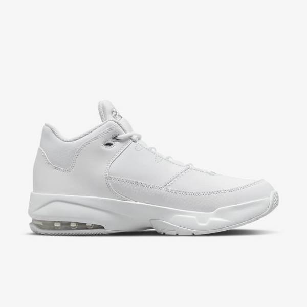 Nike Jordan Max Aura 3 Muške Tenisice Bijele Metalne Srebrne | NK730GDS