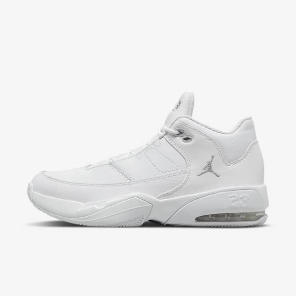 Nike Jordan Max Aura 3 Muške Tenisice Bijele Metalne Srebrne | NK730GDS