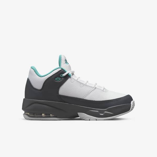 Nike Jordan Max Aura 3 Older Dječje Tenisice Bijele Sive Tirkizne | NK748XRA