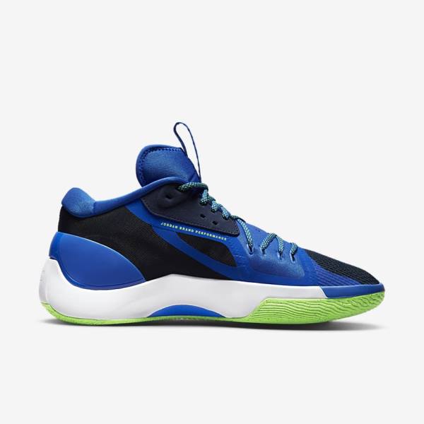 Nike Jordan Zoom Separate Muške Jordan Tenisice Tamnoplave Plave Bijele Zelene | NK472GYP