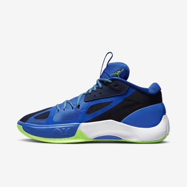 Nike Jordan Zoom Separate Muške Jordan Tenisice Tamnoplave Plave Bijele Zelene | NK472GYP