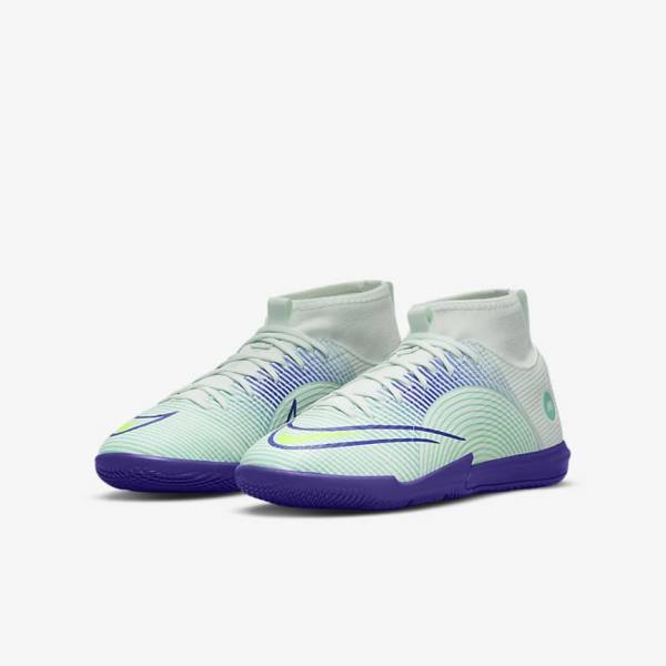 Nike Jr. Mercurial Dream Speed Superfly 8 Academy IC Indoor Court Dječje Tenisice Za Nogomet Zelene Ljubičaste Zelene | NK479PCX