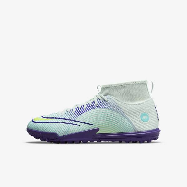 Nike Jr. Mercurial Dream Speed Superfly 8 Academy TF Turf Dječje Tenisice Za Nogomet Zelene Ljubičaste Zelene | NK769KXQ