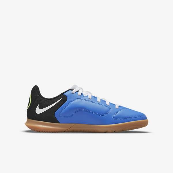 Nike Jr. Tiempo Legend 9 Club IC Older Indoor-Court Dječje Tenisice Za Nogomet Svijetlo Plave Svijetlo Zelene Smeđe Crne | NK361WVO