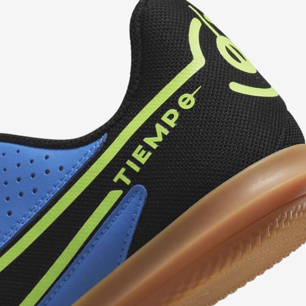 Nike Jr. Tiempo Legend 9 Club IC Older Indoor-Court Dječje Tenisice Za Nogomet Svijetlo Plave Svijetlo Zelene Smeđe Crne | NK361WVO