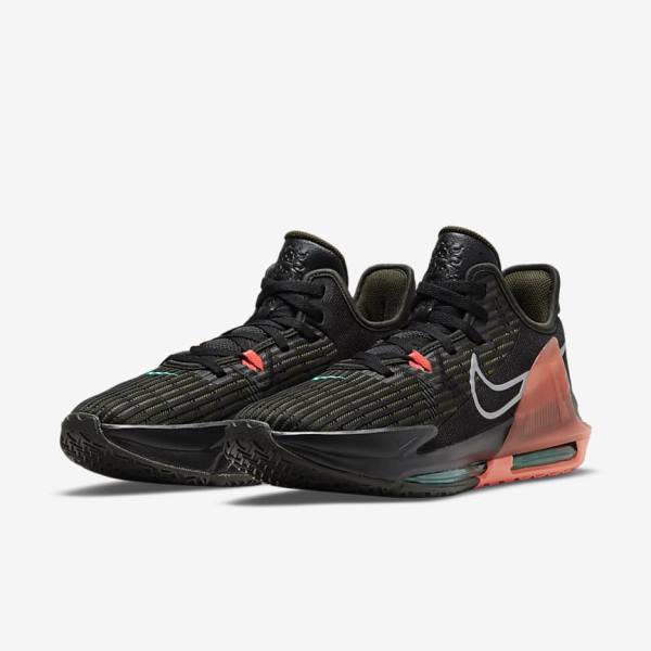 Nike LeBron Witness 6 Muške Tenisice za košarku Crne Crvene Metalne Srebrne | NK094TJI